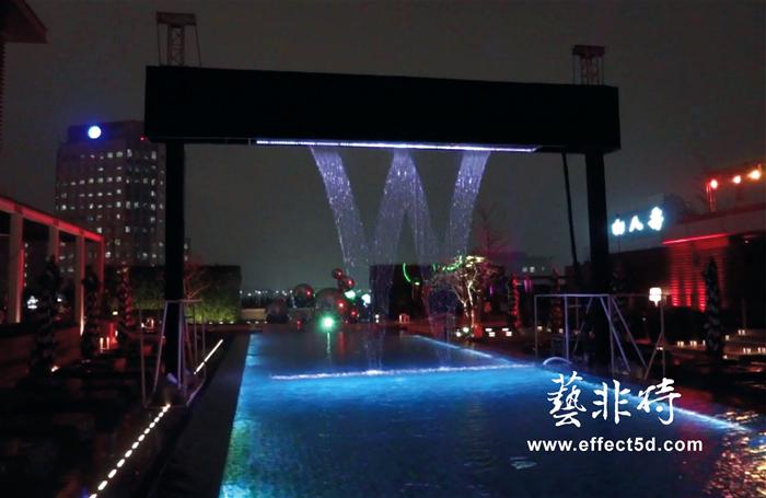 W Hotel 2012跨年數位水幕