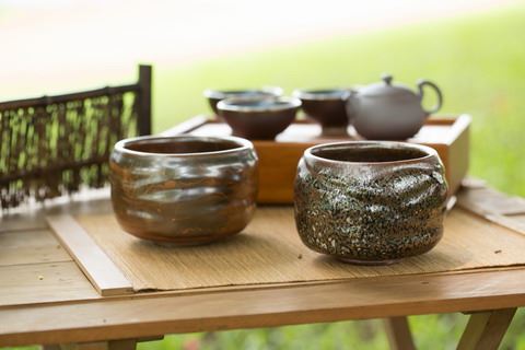 台灣原礦手作志野茶碗 Handmade Furisode Tea Bowl with Taiwan’s Original Core-