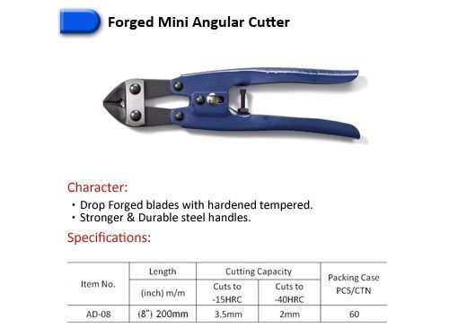 Forged Mini Angular Cutter-