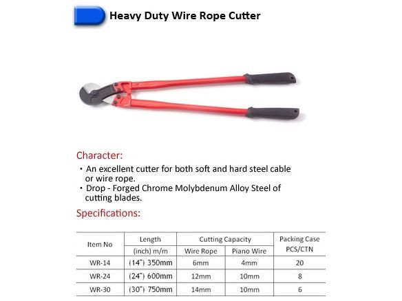 Heavy Duty Wire Rope Cutter-