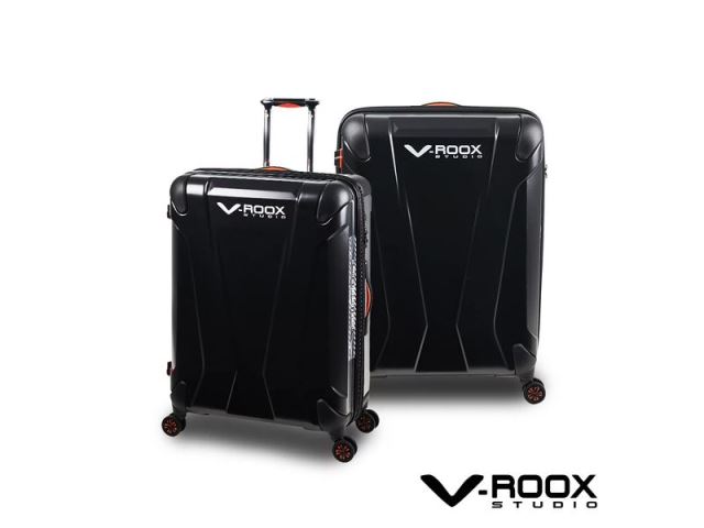 霧黑 原創設計可擴充雙層防爆拉鏈行李箱