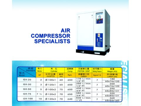 無油式空壓機-
