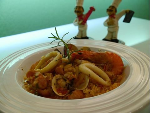 養生蕃茄義大利麵─拿坡里臘腸海鮮燉飯