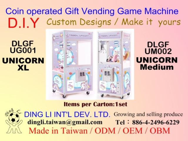 UNICORN gift vending game machine-