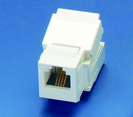 RJ11 6P4C Keystone Jack With Toolless IDC