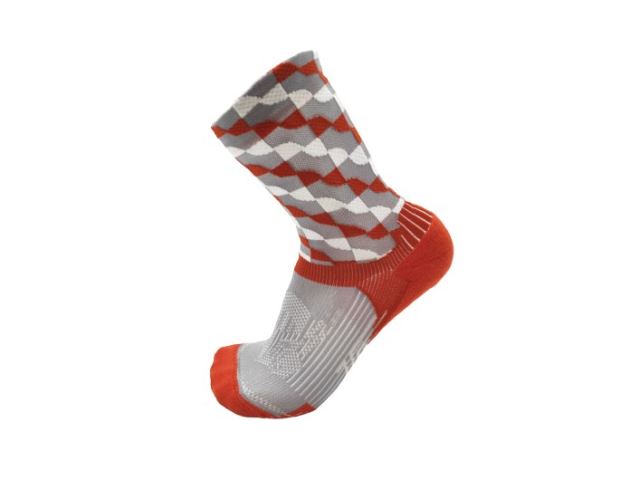 Checkered Compression High Functional Cycling Socks