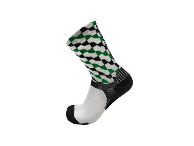 Checkered Compression High Functional Cycling Socks-