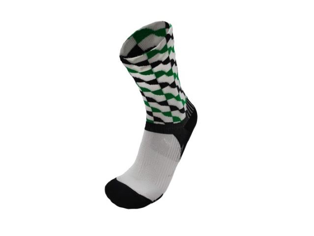 Checkered Compression High Functional Cycling Socks-