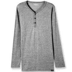 竹炭長袖半門襟