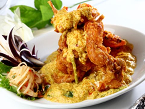 暹廚泰式料理–黃咖哩軟殼蟹-