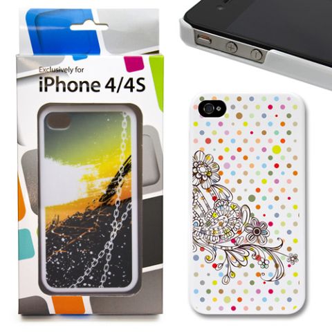 客製包裝iPhone 4 & 4S 專用全彩印刷手機保護硬殼-
