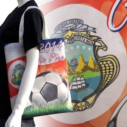 Costa Rica Soccer/Football Shopping bags-