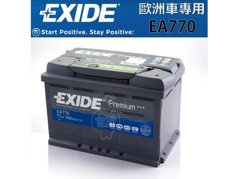 【汽車電瓶】EXIDE EA770-