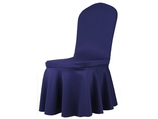 加厚款-太陽裙彈性椅套(深藍)