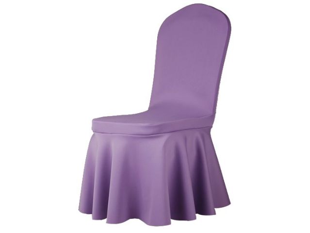加厚款-太陽裙彈性椅套(淺紫)-