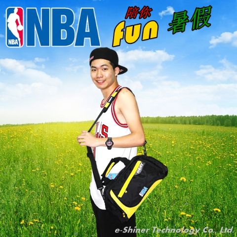 【NBA授權】運動斜背.手提兩用包–湖人隊/熱火隊-