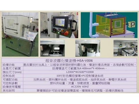 HSA–V006超音波霧化塗佈機-