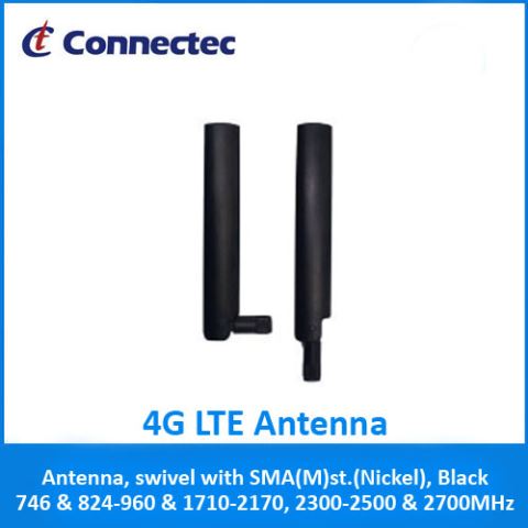 4g Moderm External Antenna Small Sma Wifi Gsm 3g 4g Lte Antenna 4G LTE SMA Male Rubber antenna-