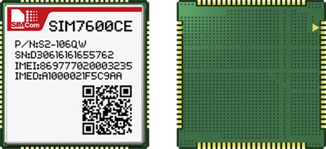 SIMCOM SIM7600CE CAT4 4G TDD-LTE/FDD-LTE/TD-SCDMA/WCDMA/GSM/GNSS PCIE module