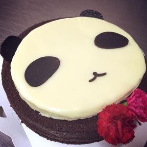 8吋熊貓哥 榛果巧克力蛋糕-