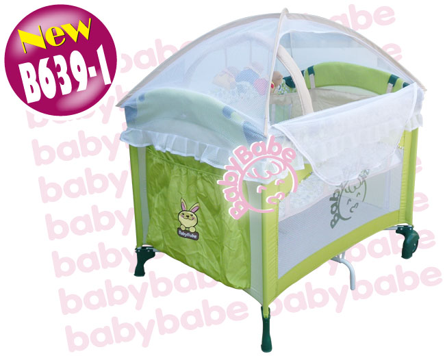 BabyBabe 拱型遊戲床(半配款)–綠色