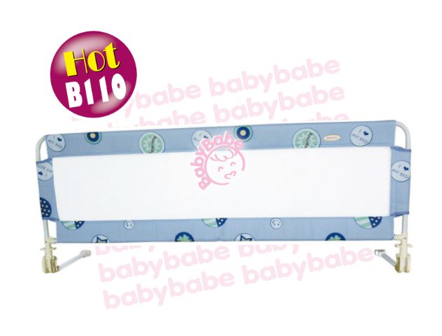 BabyBabe 床邊護欄(63X160CM)–圈圈愛床藍