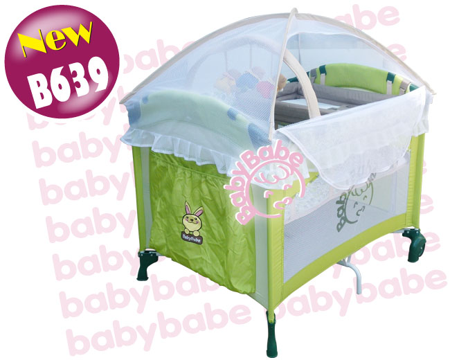 BabyBabe 拱型遊戲床(全配款)–綠色-