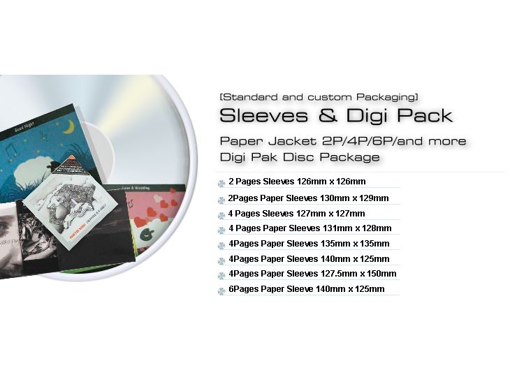 Sleeves & Digi Pack-