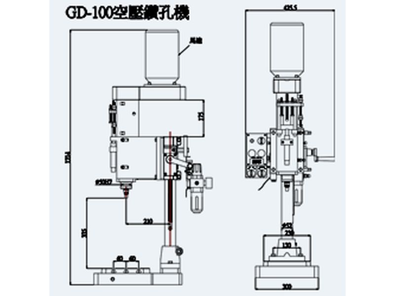 空油壓自動鑽孔機-