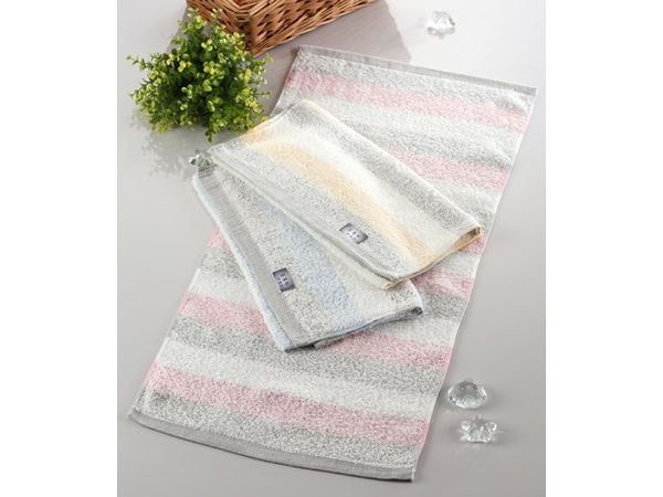 竹炭條紋毛巾-