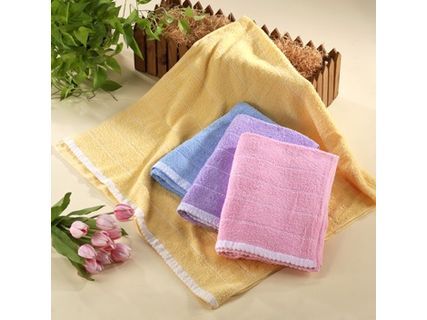 蕾絲緞紋浴巾-