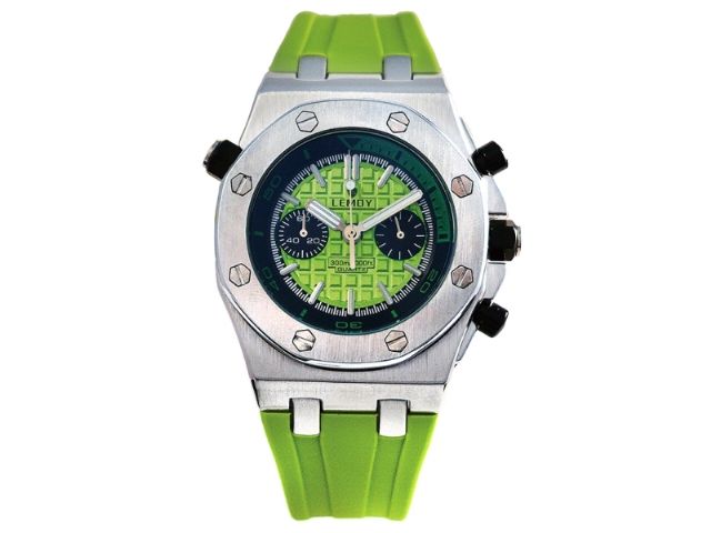 【LEMDY浪迪】LD6002Q AP熊貓款石英錶 草綠色