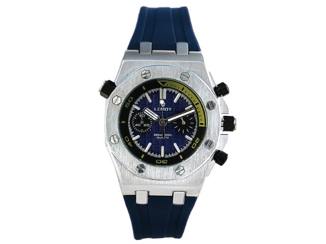 【LEMDY浪迪】LD6004Q AP熊貓款石英錶 藏藍色