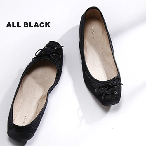 ALL BLACK 時尚芭蕾舞鞋-