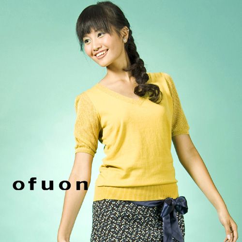 OFUON 魅力商品 ~ 低調奢華V領針織衫-