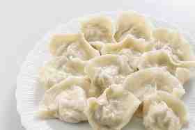 香草豬手工韭菜水餃