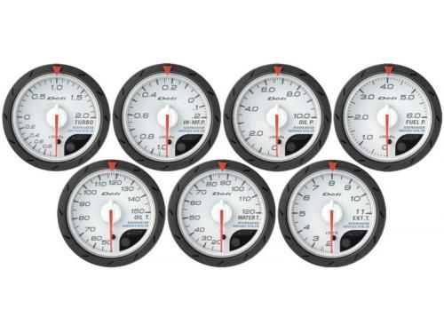 ADVANCE CR 白底 60mm 三環表組(水溫+油溫+油壓)