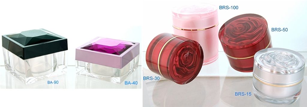化妝品塑膠容器包裝材料 - BA  BRS系列面霜罐-
