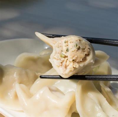 烏魚好蝦九層塔水餃