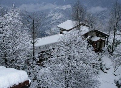 見晴雪景-