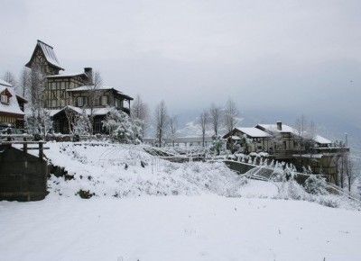 見晴雪景-