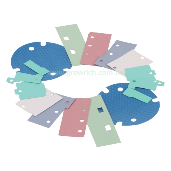 Fiberglass reinforced thermally conductive silicone insulator 散熱矽膠玻纖片-