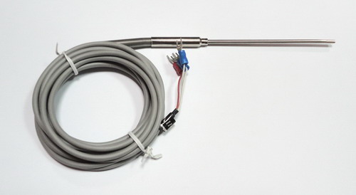 感溫棒 P插3.2Φ無牙套筒100L3M矽膠管(可彎管)-