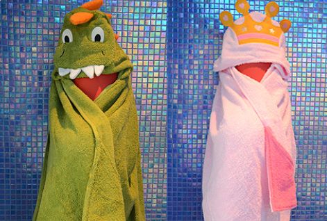 台灣在地生產毛巾–客製化造型浴袍(恐龍、公主), 浴袍