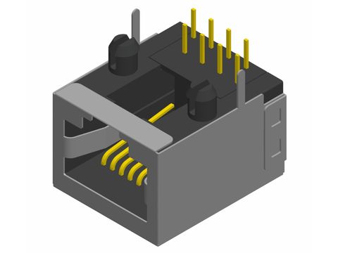 Modular jack connector-