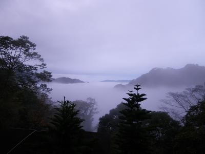 清晨山景及雲海-