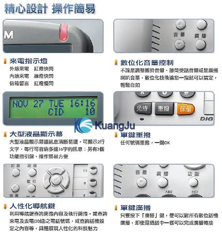 東訊SD–9910E 10鍵免持顯示話機-