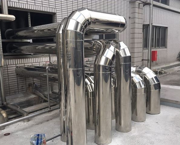 管線保溫外覆不鏽鋼板板金