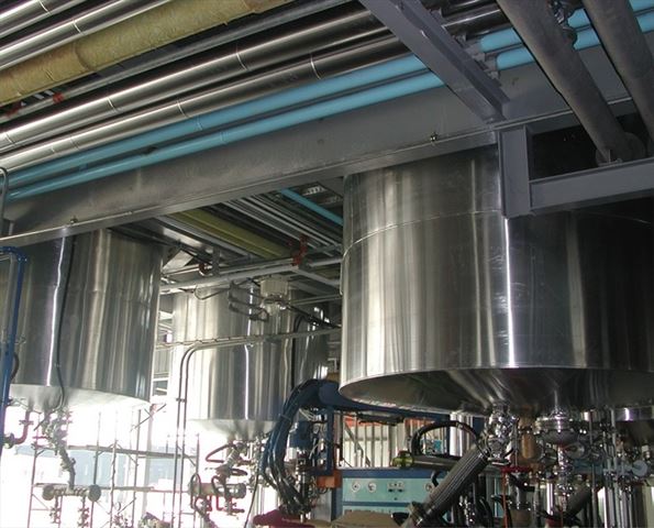 桶槽及管線岩棉保溫外覆鋁皮板金