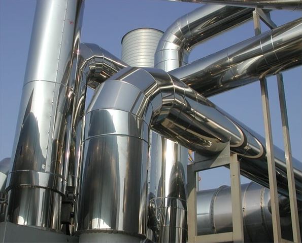 管線設備保溫外覆不鏽鋼板板金